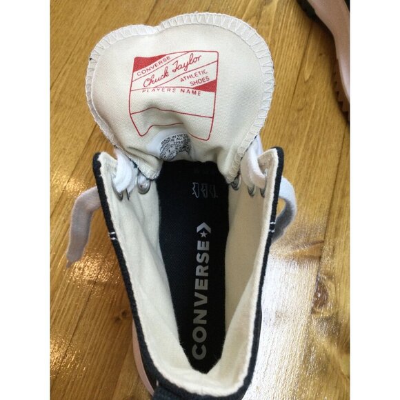 Converse Run Star Hike Platform Sneakers Black White Unisex Size 6.5 M / 8 W - Picture 8 of 8